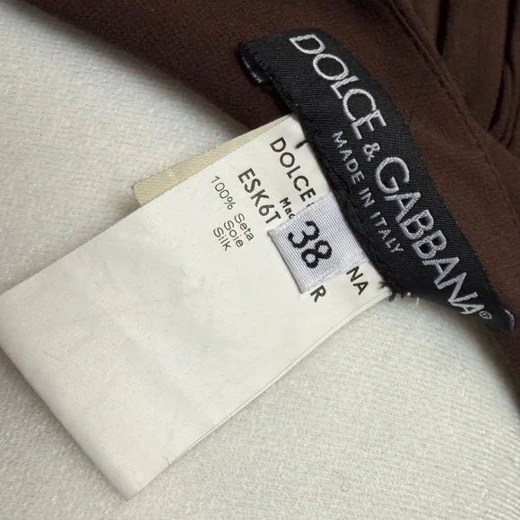 Dolce & Gabbana Chocolate Brown Skater Skirt Size 38 - Picture 4 of 4